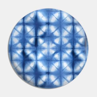 Shibori Itajime Indigo Pin