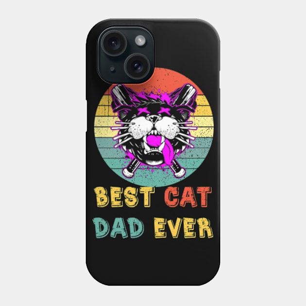 Best Cat Dad Ever Club Phone Case by StuSpenceart