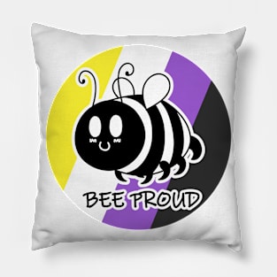 Bee Proud Non-Binary Pillow