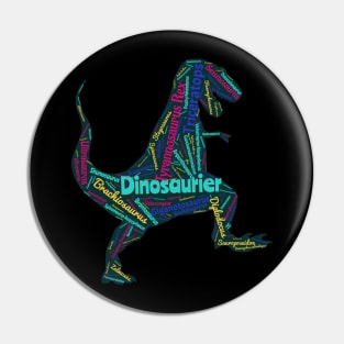 Lesen lernen mit einem T-Rex Dinosaurierer Pin