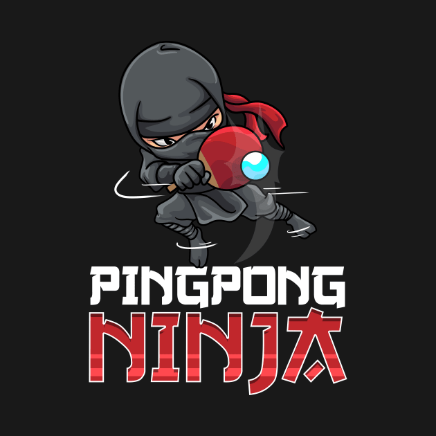 Pingpong Ninja Table Tennis Pingpong Player by theperfectpresents