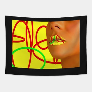 Lips cycle of life Tapestry