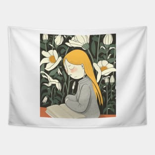 Introvert girl 2 Tapestry