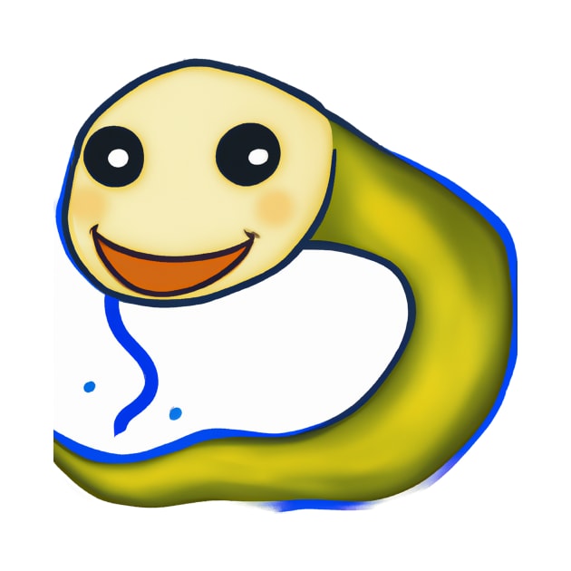 Cute Eel Drawing by Play Zoo