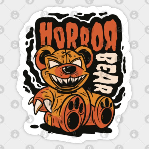 Scary horror Teddy bear creepy toy halloween - Scary Horror Teddy Bear Halloween - Sticker | TeePublic Scary horror Teddy bear creepy toy halloween - Scary Horror Teddy Bear Halloween - Sticker | TeePublic