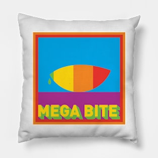 Mega Bite - pop art Pillow