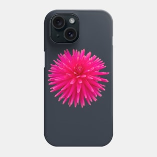 Red Spikes Dahlia Flower Photo Cutout Phone Case