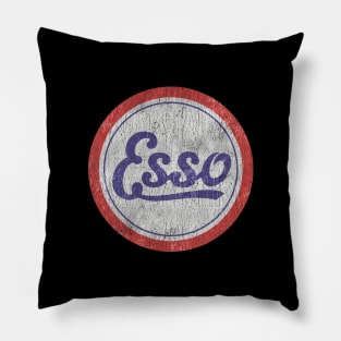 esso distressed vintage logo Pillow