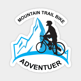 Happiness in the mountains, mountain bike lovers Magnet