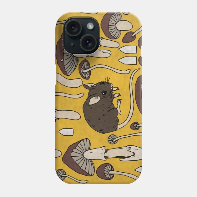 Retro Brown Mouse Phone Case by JuniperMew