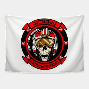 Skull Squadron Red Leader Red Squadron Tapestry