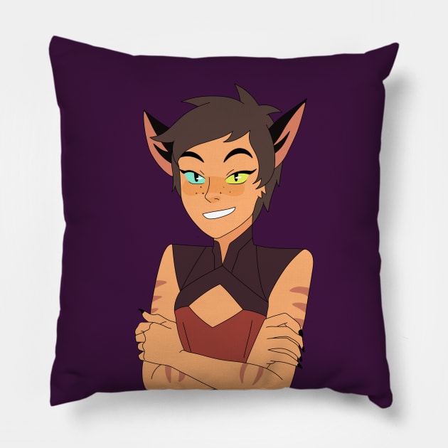 Catra Short Hair Pillow by katelin1