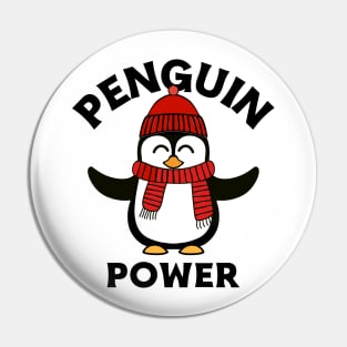 FUNNY Penguin Power Pin