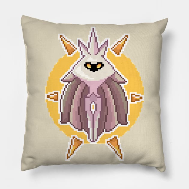 Pixel Radiance Pillow by gh0stbugga