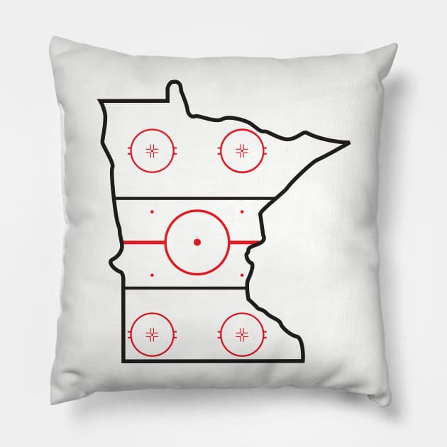 MINNEHOCKEY Pillow by miniBOB