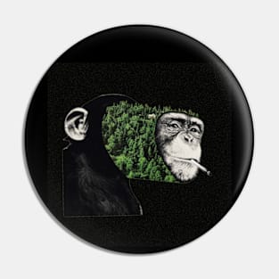 chimpanzees miss the forest Pin