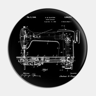 Sewing machine Patent / sewing lover gift idea / sewing machine present / old sewing machine Pin