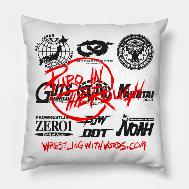 Puro In The Rough Pillow by WrestlingWithWords