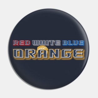 Red, White, Blue & Orange Pin