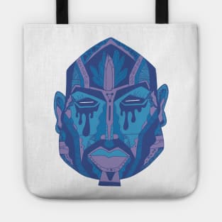 Mountain Blue African Mask No 9 Tote