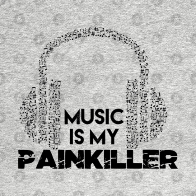 Discover Music is my Painkiller - Headphones - T-Shirt