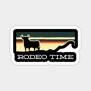 Rodeo Time Cow Wild West Cow Horse Ranch Lasso Boots Magnet