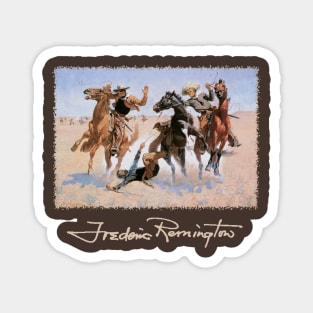 Cowboys by Frederic Remington Magnet