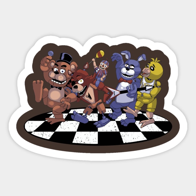 FNAF Freddy Jumpscare - Five Nights At Freddys - Sticker