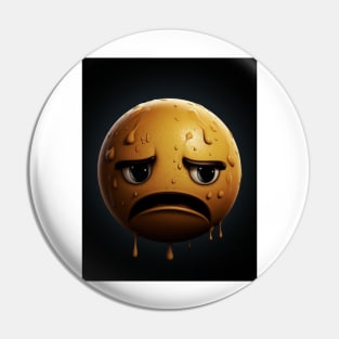 Sad Emoticon Pin