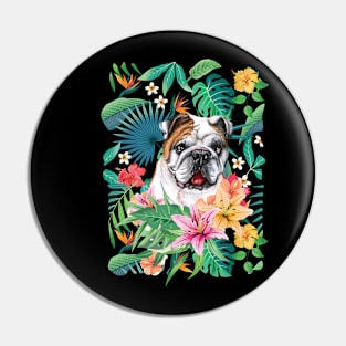 Tropical Brindle English Bulldog 1 Pin