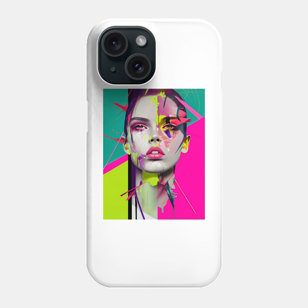 Modern woman in pop-art style Phone Case by loucaski