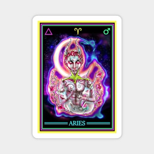 Aries Zodiac Card Magnet