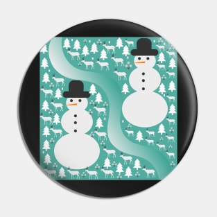 Winter scene Pin