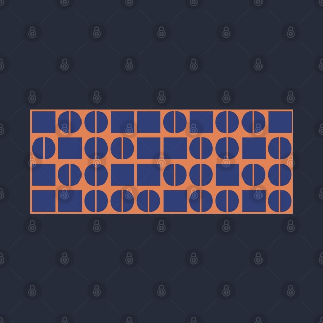 Binary code in orange and blue by HelenDBVickers