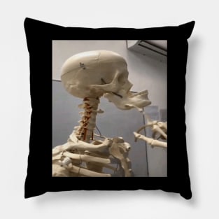 mewing meme looksmax skeleton funny Pillow