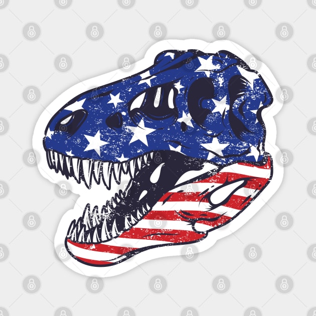 All American Trex - © Graphic Love Shop Magnet by GraphicLoveShop