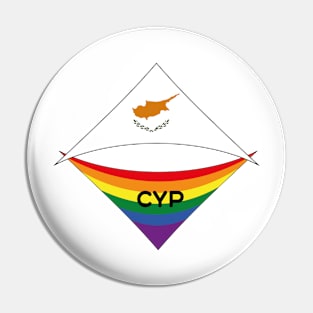 Cyprus  pride flag Pin