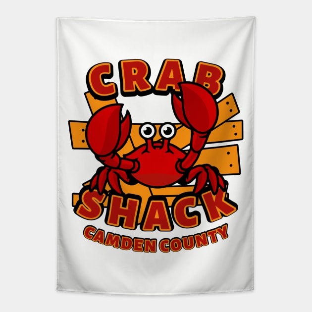 Ernie's Crab Shack Tapestry by Vault Emporium