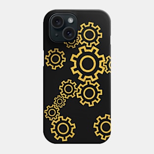 Golden gears Phone Case