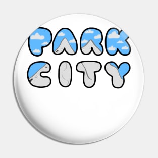 Park City Ski Mountain Letters Pin