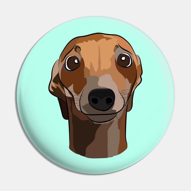 Brindle Greyhound Pin by Craftee Designs