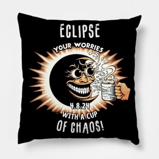 Eclipse Your Worries with a Cup of Chaos Pillow