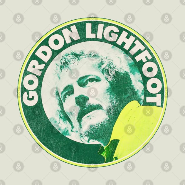 Gordon Lightfoot Vintage 70s Tour Style by darklordpug