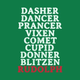 Reindeer names T-Shirt