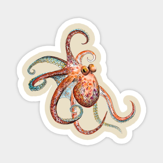 octopus Magnet by VicaVeresk