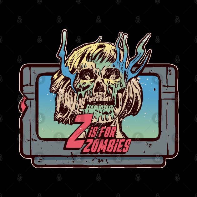 Z is for Zombies - Retro Horror Game Cartridge by Another Dose