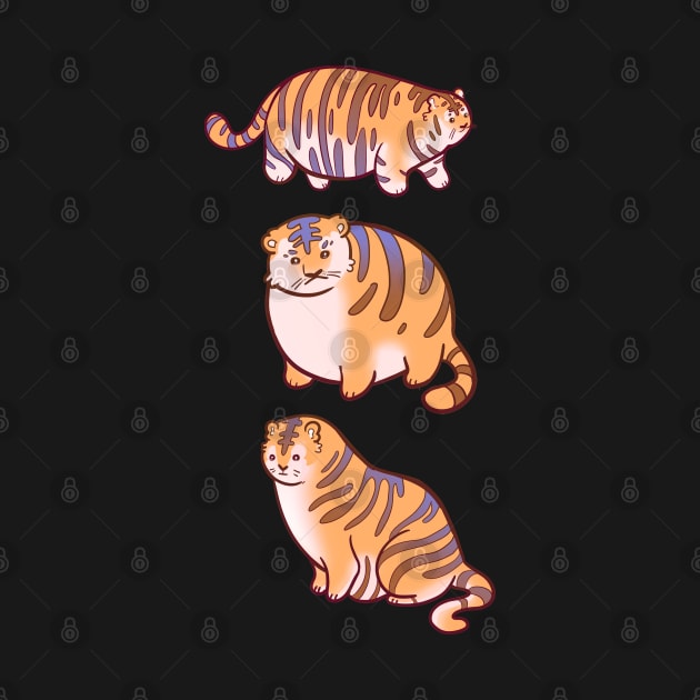 Chonky Tigers by evumango