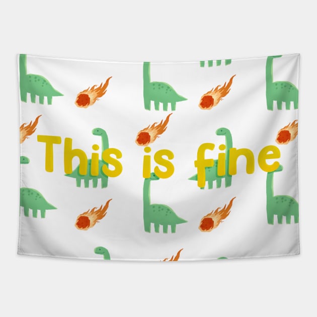 This is Fine Dinosaur Tapestry by edermunizz