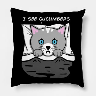 I see cucumbers Pillow