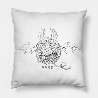 Demonic Waffle Lines Pillow